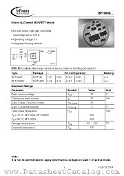 BF1009SR datasheet pdf Infineon