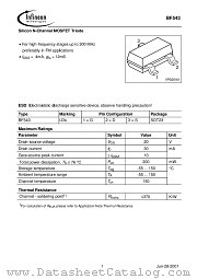 BF543 datasheet pdf Infineon
