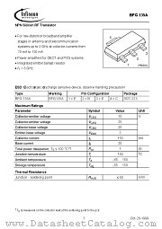 BFG135A datasheet pdf Infineon