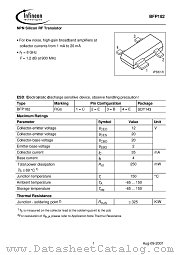 BFP182 datasheet pdf Infineon