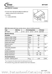 BFP183W datasheet pdf Infineon