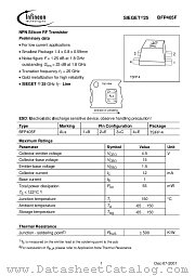 BFP405F datasheet pdf Infineon