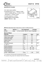 BFP450 datasheet pdf Infineon