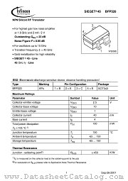 BFP520 datasheet pdf Infineon