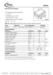 BFP540 datasheet pdf Infineon