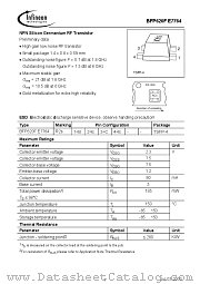 BFP620FE7764 datasheet pdf Infineon