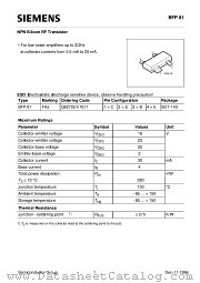BFP81 datasheet pdf Infineon