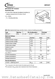 BFR181T datasheet pdf Infineon