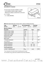 BFR280 datasheet pdf Infineon