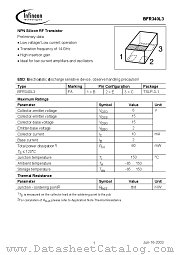 BFR340L3 datasheet pdf Infineon