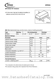 BFR93A datasheet pdf Infineon