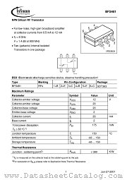 BFS481 datasheet pdf Infineon