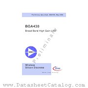 BGA430 datasheet pdf Infineon