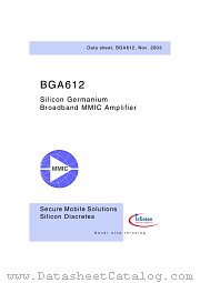 BGA612 datasheet pdf Infineon