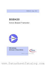 BGB420E6327 datasheet pdf Infineon