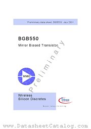 BGB550E6327 datasheet pdf Infineon