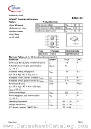 BSO615N datasheet pdf Infineon