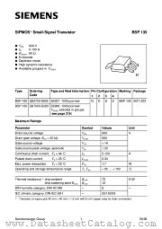 BSP135RE6906 datasheet pdf Infineon