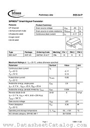 BSS84P datasheet pdf Infineon