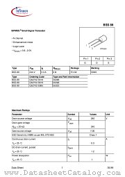 BSS89E6325 datasheet pdf Infineon