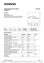 BTS100 datasheet pdf Infineon