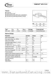 BTS112-A datasheet pdf Infineon