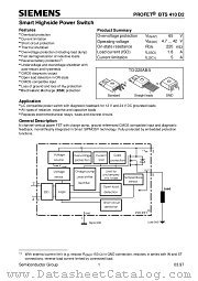 BTS410-D2 datasheet pdf Infineon