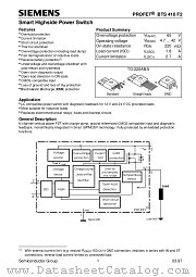 BTS410-F2 datasheet pdf Infineon