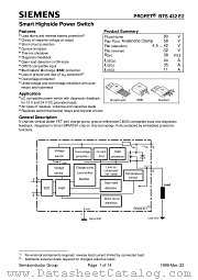 BTS432-E2 datasheet pdf Infineon