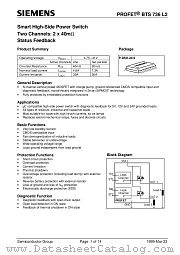 BTS736-L2 datasheet pdf Infineon