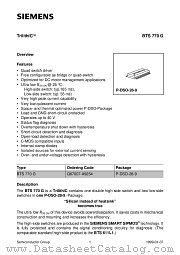 BTS770-G datasheet pdf Infineon