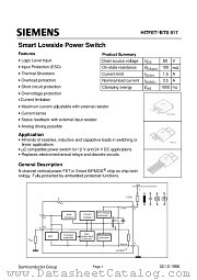 BTS917 datasheet pdf Infineon