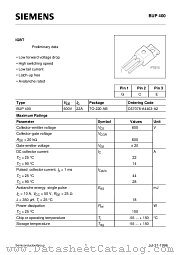 BUP400 datasheet pdf Infineon