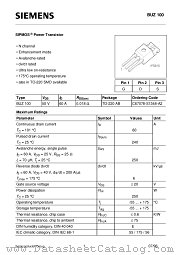 BUZ100E3258 datasheet pdf Infineon