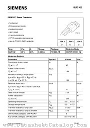 BUZ102 datasheet pdf Infineon