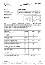 BUZ102SLE3045A datasheet pdf Infineon