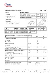 BUZ111SLE3045A datasheet pdf Infineon