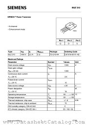 BUZ310 datasheet pdf Infineon