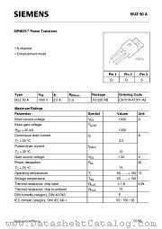 BUZ50A datasheet pdf Infineon