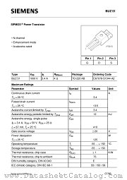 BUZ51 datasheet pdf Infineon