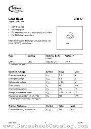 CFH77 datasheet pdf Infineon