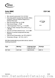 CGY340 datasheet pdf Infineon
