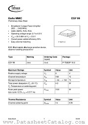 CGY99 datasheet pdf Infineon
