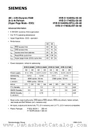 HYB5116405BJ-50 datasheet pdf Infineon