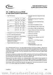 HYB39S16160CT-7 datasheet pdf Infineon