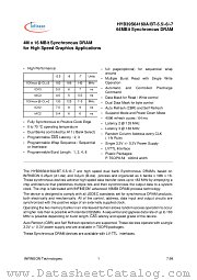 HYB39S64160BT-7 datasheet pdf Infineon