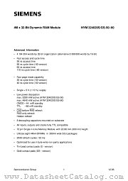 HYM324020S-60 datasheet pdf Infineon