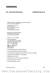 HYM328025GS-50 datasheet pdf Infineon