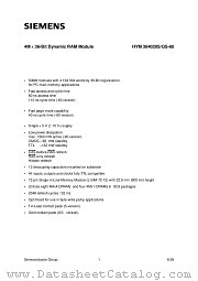 HYM364020S-60 datasheet pdf Infineon