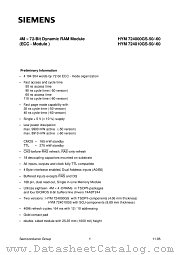 HYM724010GS-60 datasheet pdf Infineon